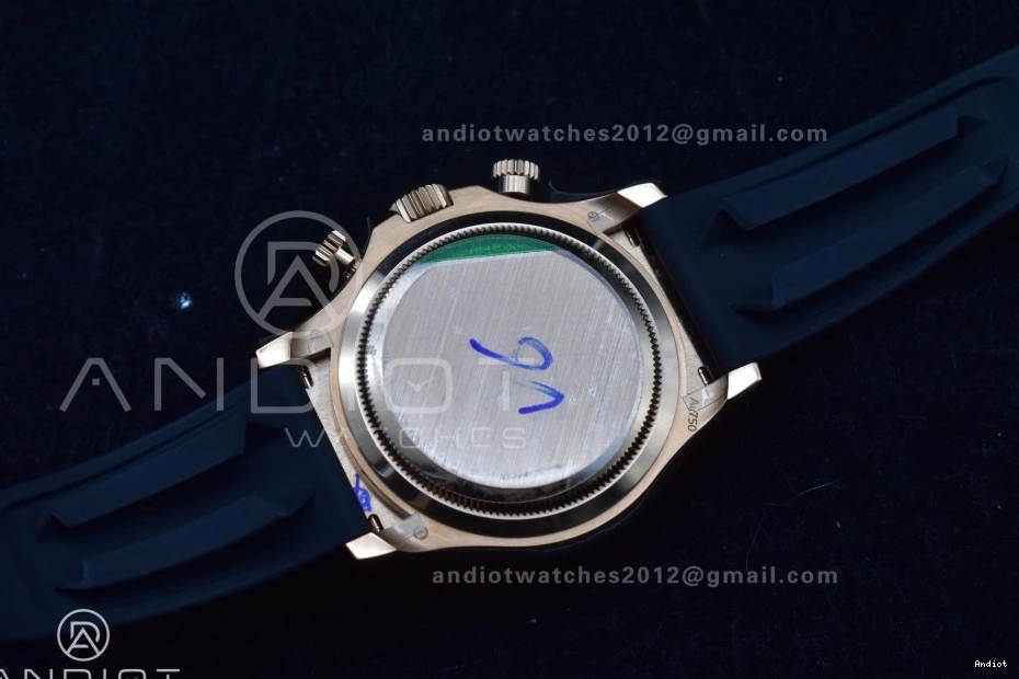 1:1 Edition Black QF Best Oysterflex SH4131 V6 Dial (Weighted) on Strap RG Daytona 126515 Diamonds 0519